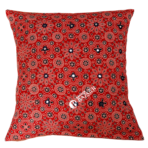 Barmer Print with Mirror Work Cushion Cover Without Cushion Filler