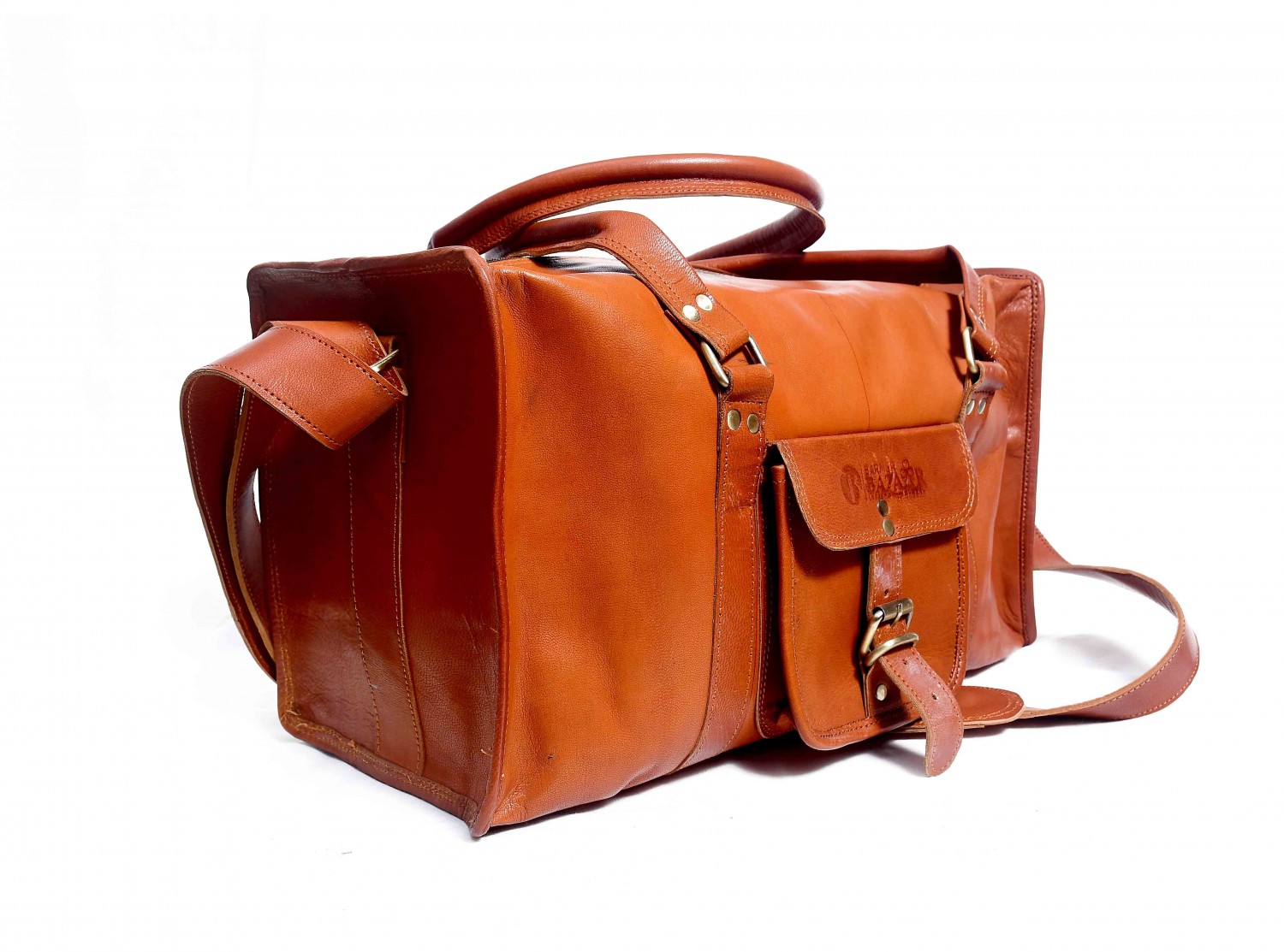 Pure Leather Travel Duffel Bag