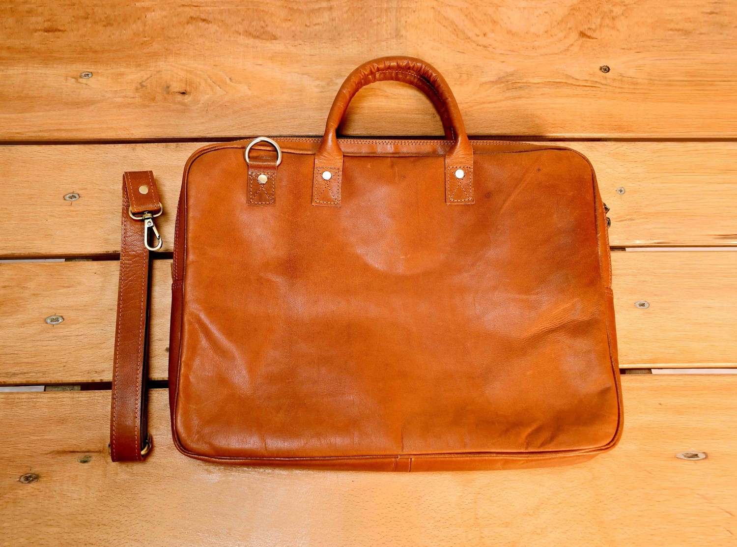 Genuine Leather Laptop Bag for All 12 inch to 15 inch Laptops and Tablets - Bag Size 16 Inch Laptop Sling Bag-Leather