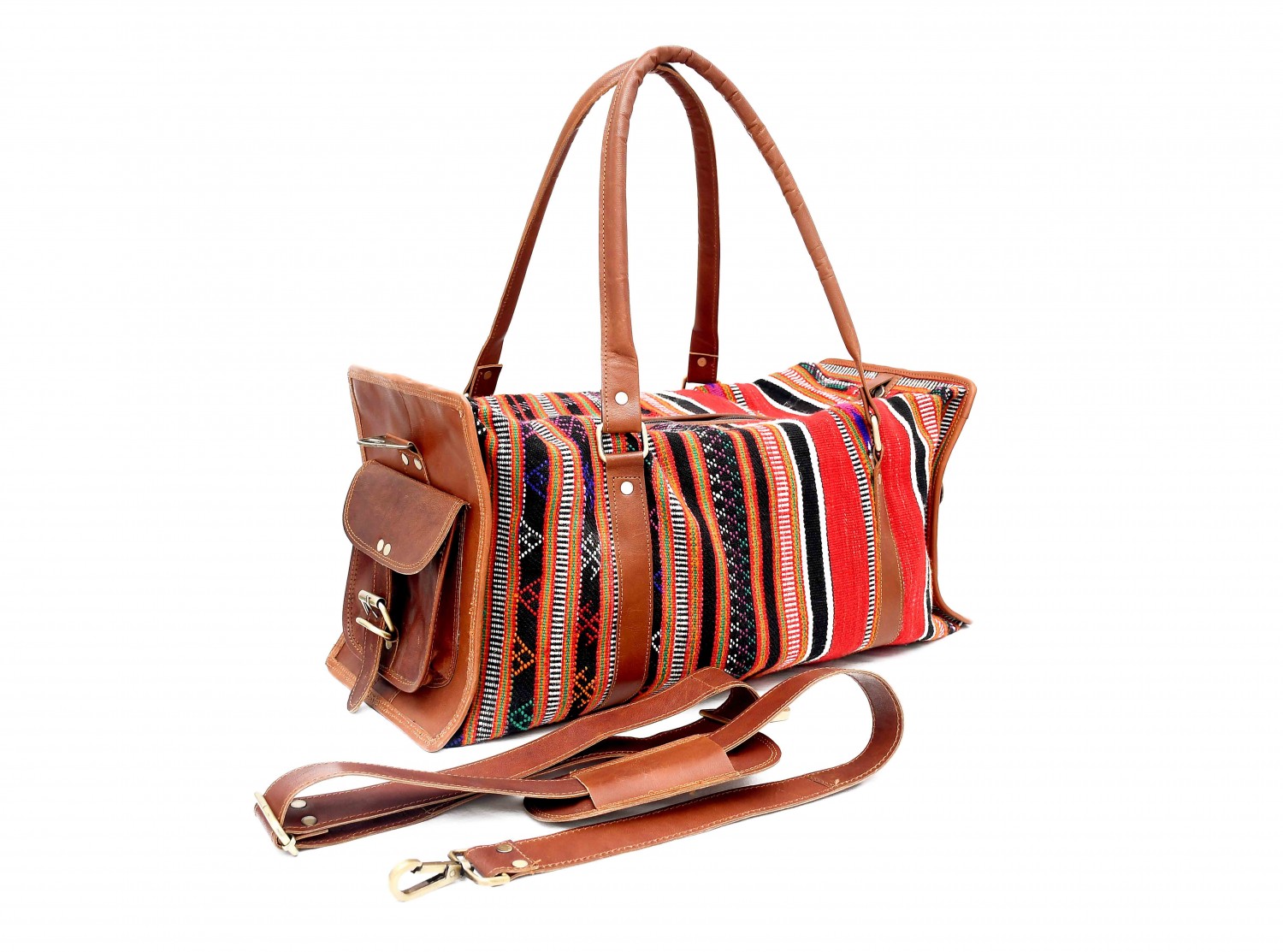 Leather Pattu Stylish & Spacious Weekender Duffle Bag for Travel